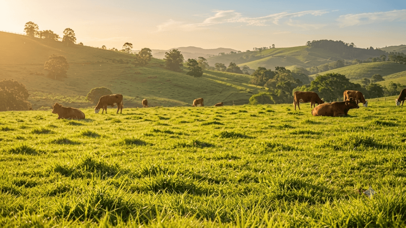 Dairy Pasture Background Poster